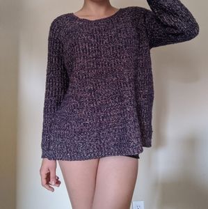 Oversized cozy purple sweater